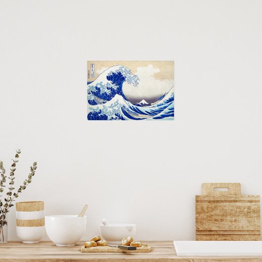ukiyoe - Hokusai : No.21 Great Wave - Poster (Keuken)