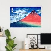 ukiyoe - Hokusai : No.33 Red Fuji - Poster (Thuiskantoor)