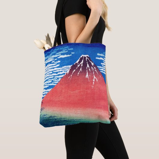 ukiyoe - Hokusai : No.33 Red Fuji - Tote Bag (Dichtbij)