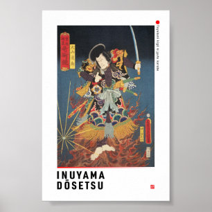 ukiyoe - Inuyama Dōsetsu - Japanse goochelaar - Poster
