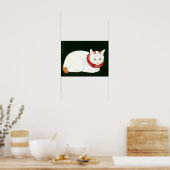 Ukiyoe [komei] 03 Witte kat Poster (Keuken)