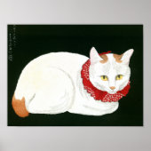 Ukiyoe [komei] 03 Witte kat Poster (Voorkant)