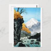 Ukiyoe [komei] 04 voet van de berg Ashitaka Briefkaart (Voorkant / Achterkant)