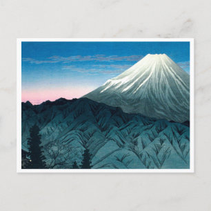 Ukiyoe [komei] 06 Mount Fuji vanaf Hakone Briefkaart