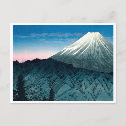 Ukiyoe [komei] 06 Mount Fuji vanaf Hakone Briefkaart (Voorkant)