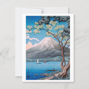ukiyoe [komei] Mount Fuji vanaf Lake Yamanaka Briefkaart