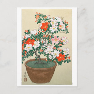 Ukiyoe [Koson] Azalea in Pot Briefkaart