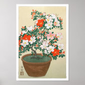 Ukiyoe [Koson] Azalea in Pot (XS) Poster (Voorkant)