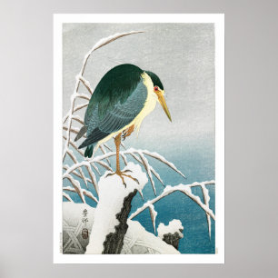Ukiyoe [Koson] Black-crowned Night Heron ...(S) Poster