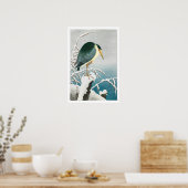 Ukiyoe [Koson] Black-crowned Night Heron ...(S) Poster (Keuken)