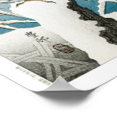 Ukiyoe [Koson] Zwarte Night Heron ...(XS) Poster (Hoek)