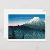 ukiyoe [shōtei] Mount Fuji vanuit Hakone Briefkaart (Voorkant / Achterkant)