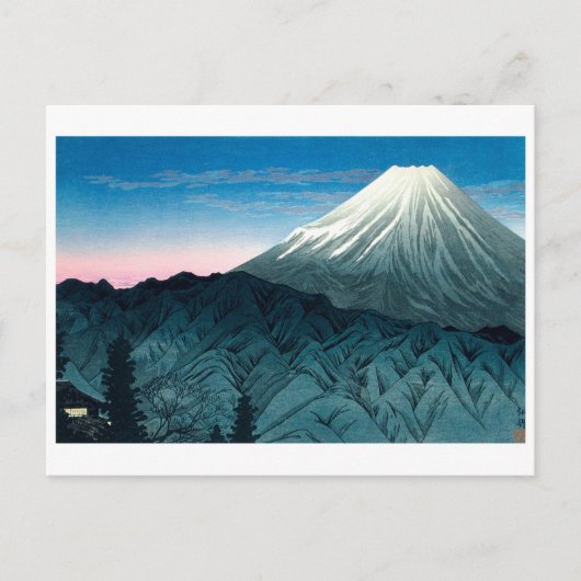 ukiyoe [shōtei] Mount Fuji vanuit Hakone Briefkaart (Voorkant)