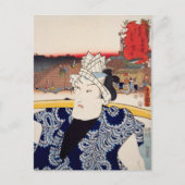 ukiyoe [Toyokuni] 01-00 eerste gestreepte tonijn.. Briefkaart (Voorkant)