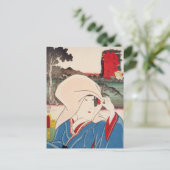 ukiyoe [Toyokuni] 21-14 Konami in Yoshiwara Briefkaart (Staand voorkant)