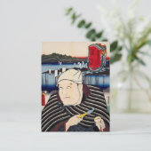 ukiyoe [Toyokuni] 26-16 Yajirobé bij Ejiri Briefkaart (Staand voorkant)