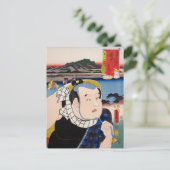 ukiyoe [Toyokuni] 27-19 Kitahachi op Fuchū Briefkaart (Staand voorkant)