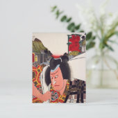ukiyoe [Toyokuni] 48-35 Yamamoto Kansuke in Goyu Briefkaart (Staand voorkant)