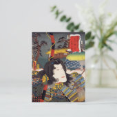 ukiyoe [Toyokuni] 53-37 Miuranosuke bij Fujikawa.. Briefkaart (Staand voorkant)