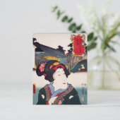 ukiyoe [Toyokuni] 57-40 Hitomaru te Narumi Briefkaart (Staand voorkant)
