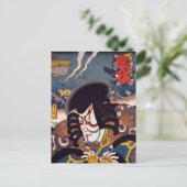 ukiyoe [Toyokuni] 58-41 Kagekiyo te Miya Briefkaart (Staand voorkant)
