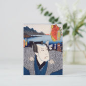ukiyoe [Toyokuni] 75-53 Matahei in Otsu Briefkaart (Staand voorkant)
