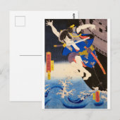 ukiyoe - Toyokuni manga - No.13 Nippon Zaemon - Briefkaart (Voorkant / Achterkant)