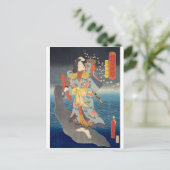 ukiyoe - Toyokuni - No.02 Yūfu Tsunade - Briefkaart (Staand voorkant)