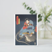 ukiyoe - Toyokuni - No.06 Simizukanjya Yoshitaka - Briefkaart (Staand voorkant)