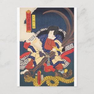 ukiyoe - Toyokuni - No.08 Tenjiku Tokubē - Briefkaart