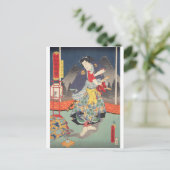 ukiyoe - Toyokuni - No.12 tengukozō Kiritarō - Briefkaart (Staand voorkant)