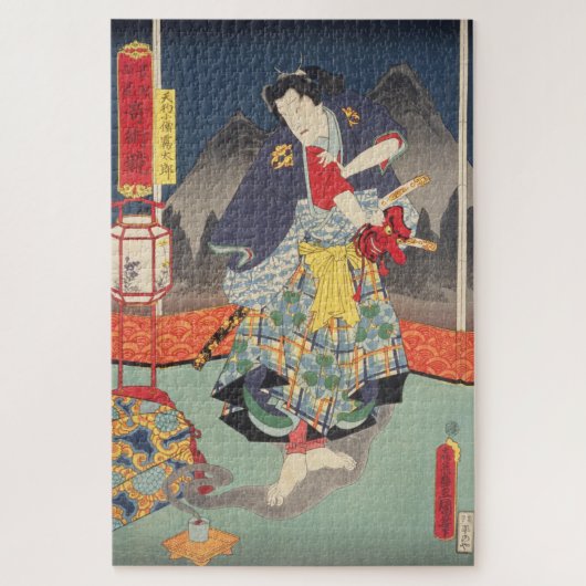 ukiyoe - Toyokuni - No.12 tengukozō Kiritarō - Legpuzzel (Verticaal)