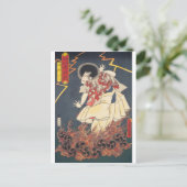 ukiyoe - Toyokuni - No.14 Narukami shōnin - Briefkaart (Staand voorkant)