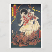 ukiyoe - Toyokuni - No.14 Narukami shōnin - Briefkaart (Voorkant)