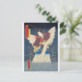 ukiyoe - Toyokuni - No.16 Fujinami Yukari no jō - Briefkaart (Staand voorkant)