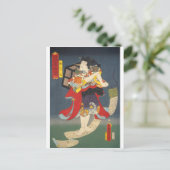 ukiyoe - Toyokuni - No.18 Sutewakamaru - Briefkaart (Staand voorkant)