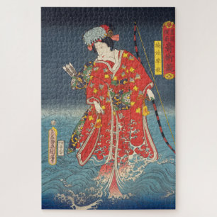 ukiyoe - Toyokuni - No.24 Kusunoki Koma hime - Legpuzzel
