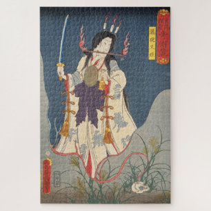 ukiyoe - Toyokuni - No.27 Takiyasha hime - Legpuzzel