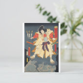 ukiyoe - Toyokuni - No.32 Kumeno heinaizaemon... Briefkaart (Staand voorkant)