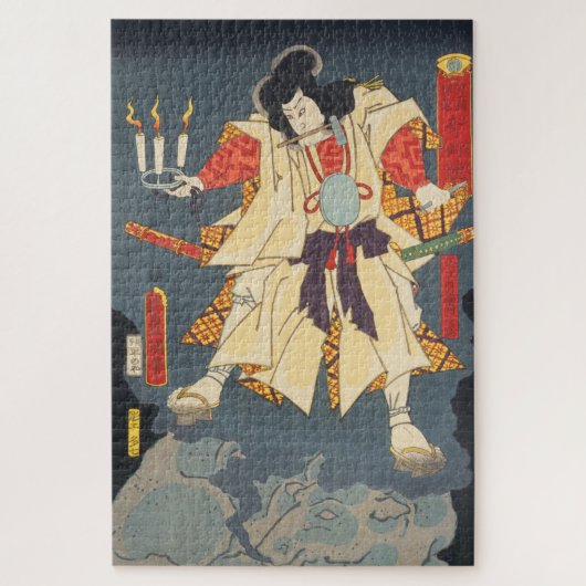 ukiyoe - Toyokuni - No.32 Kumeno heinaizaemon ... Legpuzzel (Verticaal)