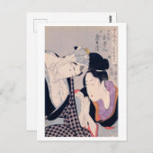 Ukiyoe [Utamaro] schoonheden 008 Briefkaart (Voorkant / Achterkant)