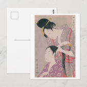 Ukiyoe [Utamaro] schoonheden 010 Briefkaart (Voorkant / Achterkant)