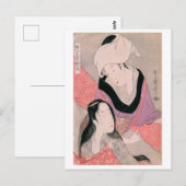 Ukiyoe [Utamaro] schoonheden 011 Briefkaart (Voorkant / Achterkant)