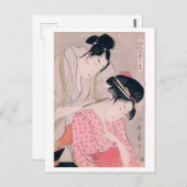 Ukiyoe [Utamaro] schoonheden 012 Briefkaart (Voorkant / Achterkant)