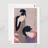 Ukiyoe [Utamaro] schoonheden 013 Briefkaart (Voorkant / Achterkant)