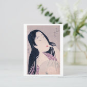 Ukiyoe [Utamaro] schoonheden 015 Briefkaart (Staand voorkant)