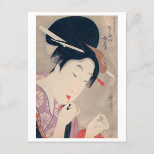 Ukiyoe [Utamaro] schoonheden 016 Briefkaart