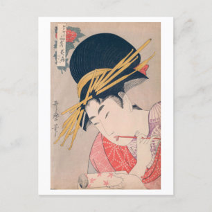 Ukiyoe [Utamaro] schoonheden 017 Briefkaart