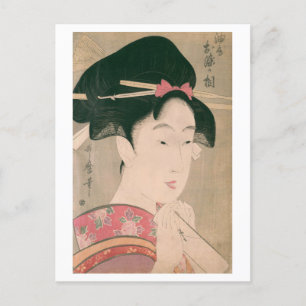 Ukiyoe [Utamaro] schoonheden 019 Briefkaart