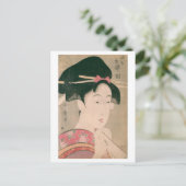 Ukiyoe [Utamaro] schoonheden 019 Briefkaart (Staand voorkant)